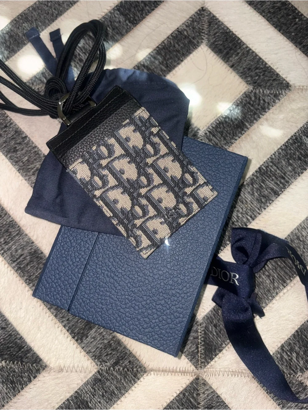 Dior monogram card